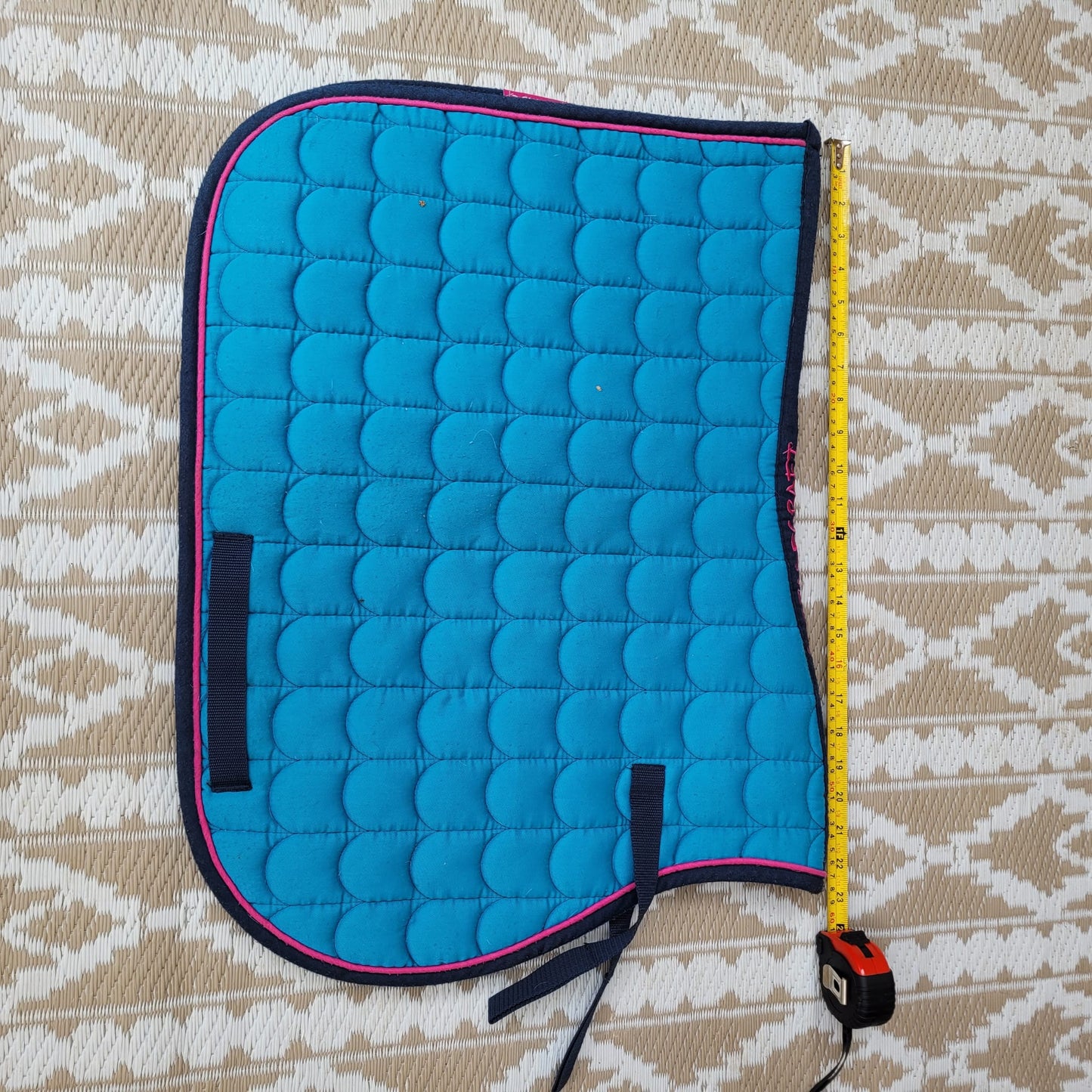 Blue Size Cob Saddle Pad in Good Condition