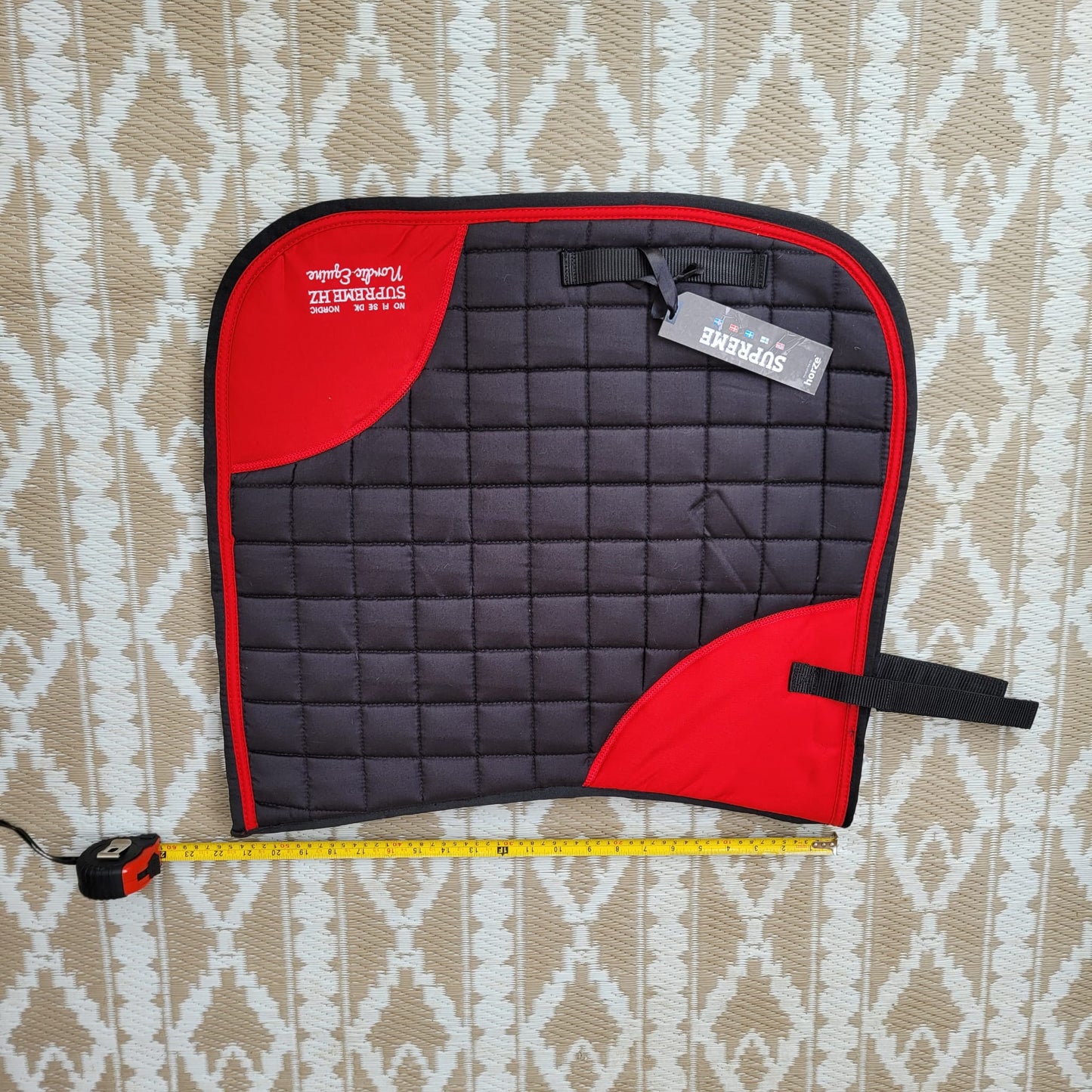 NEW Black/ Red Size Full Dressage Saddle Pad