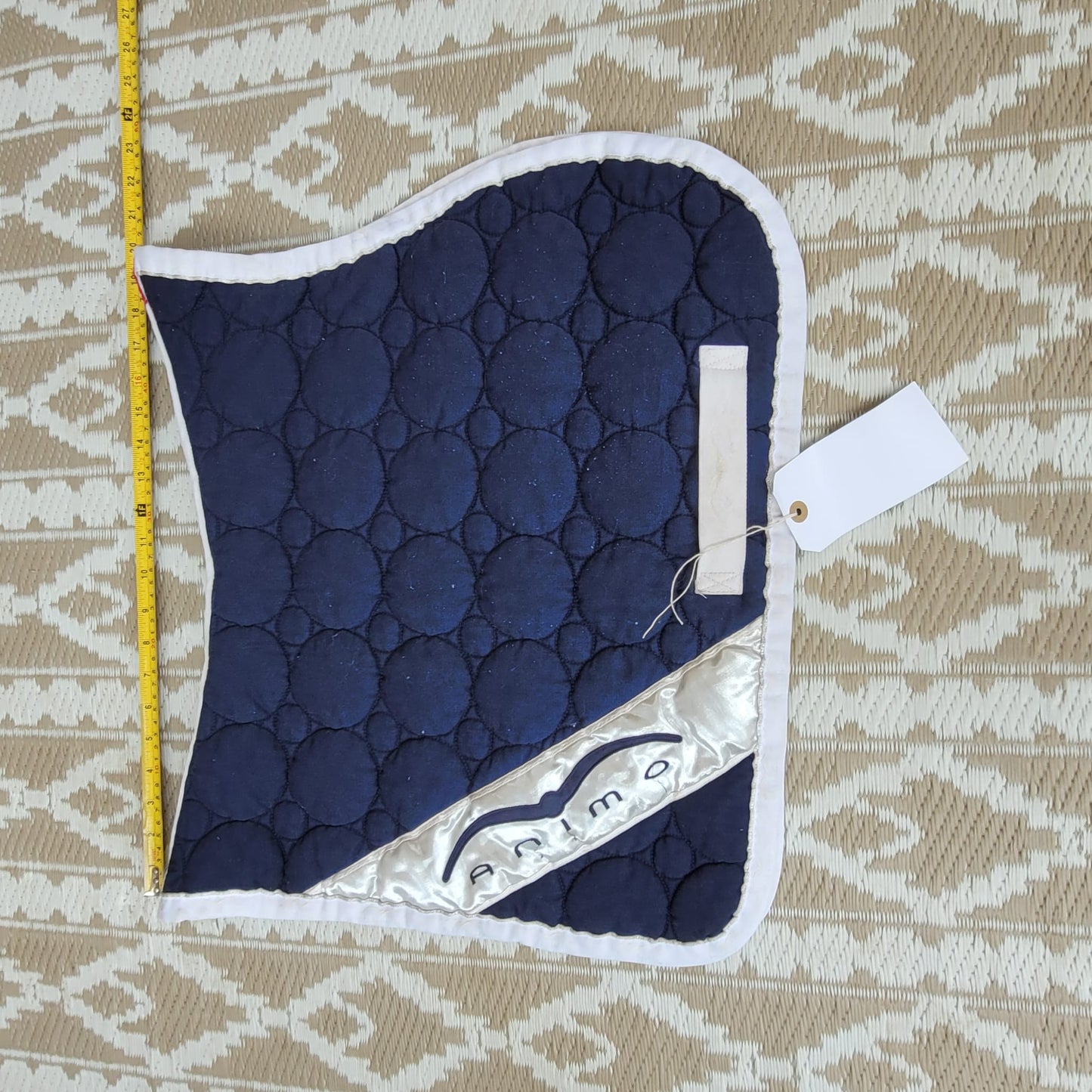 Animo Blue Saddle Pad and Ears Size Pony/ Cob Good Condition