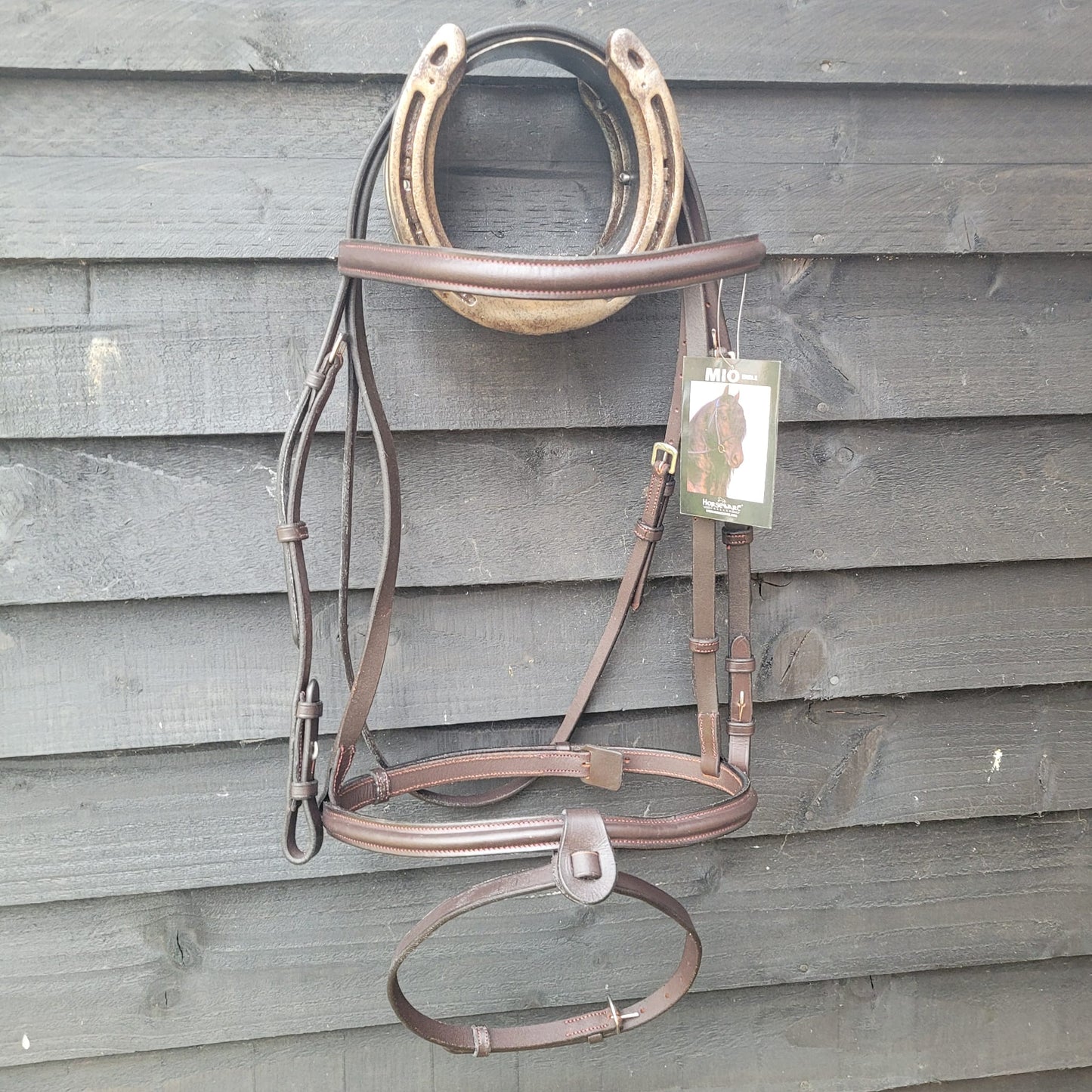 NEW Horseware Mio Bridle in Brown With Removable Flash Size Large Horse/ Full