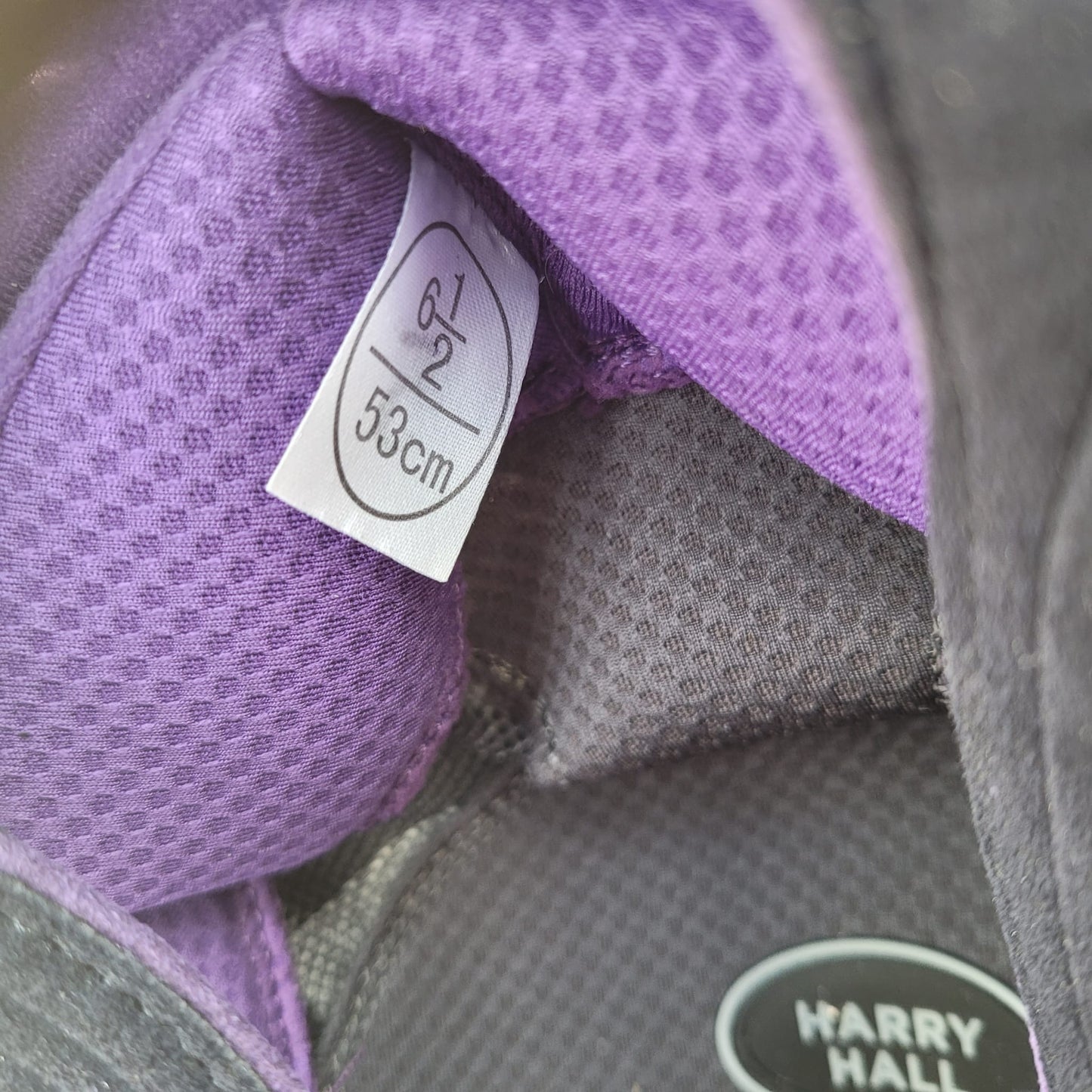 NEW Purple Harry Hall Legend Riding Hat Size 6 1/2 53cm