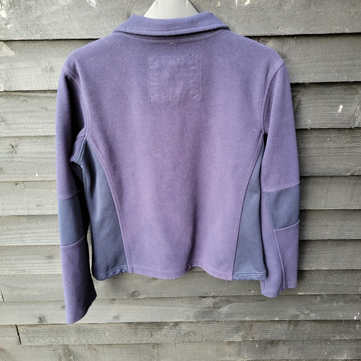 Ladies Blue Equestrian Lightweight Fleece Top Size Medium