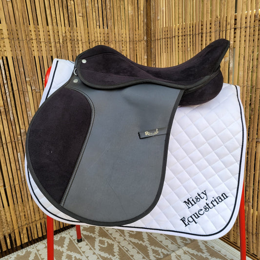 Rhinegold 17" Synthetic Black Saddle