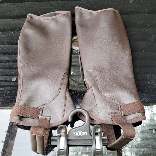 NEW Saxton Half Chaps in Brown (Size Large)