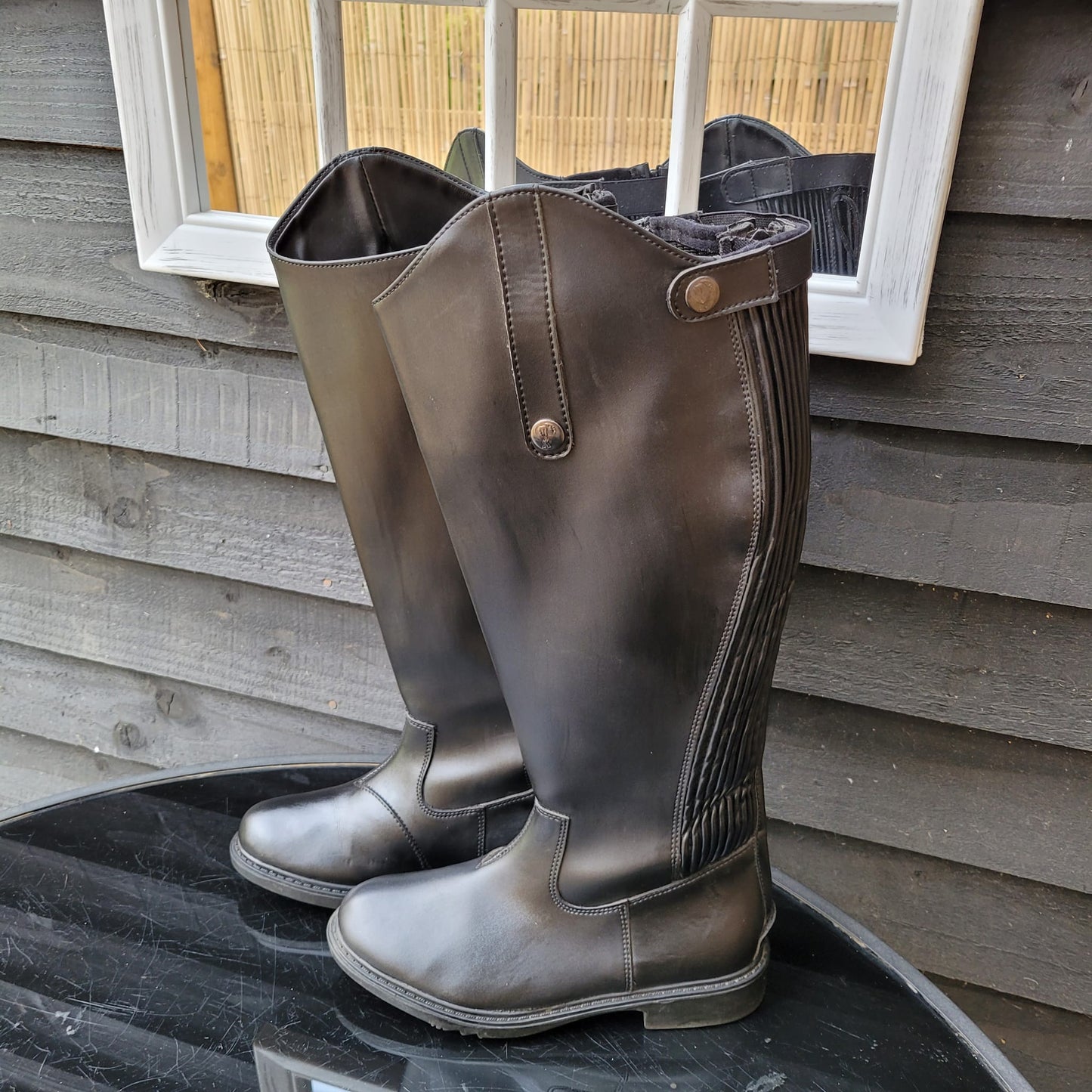 Long Black Riding boots (Adult 3UK)