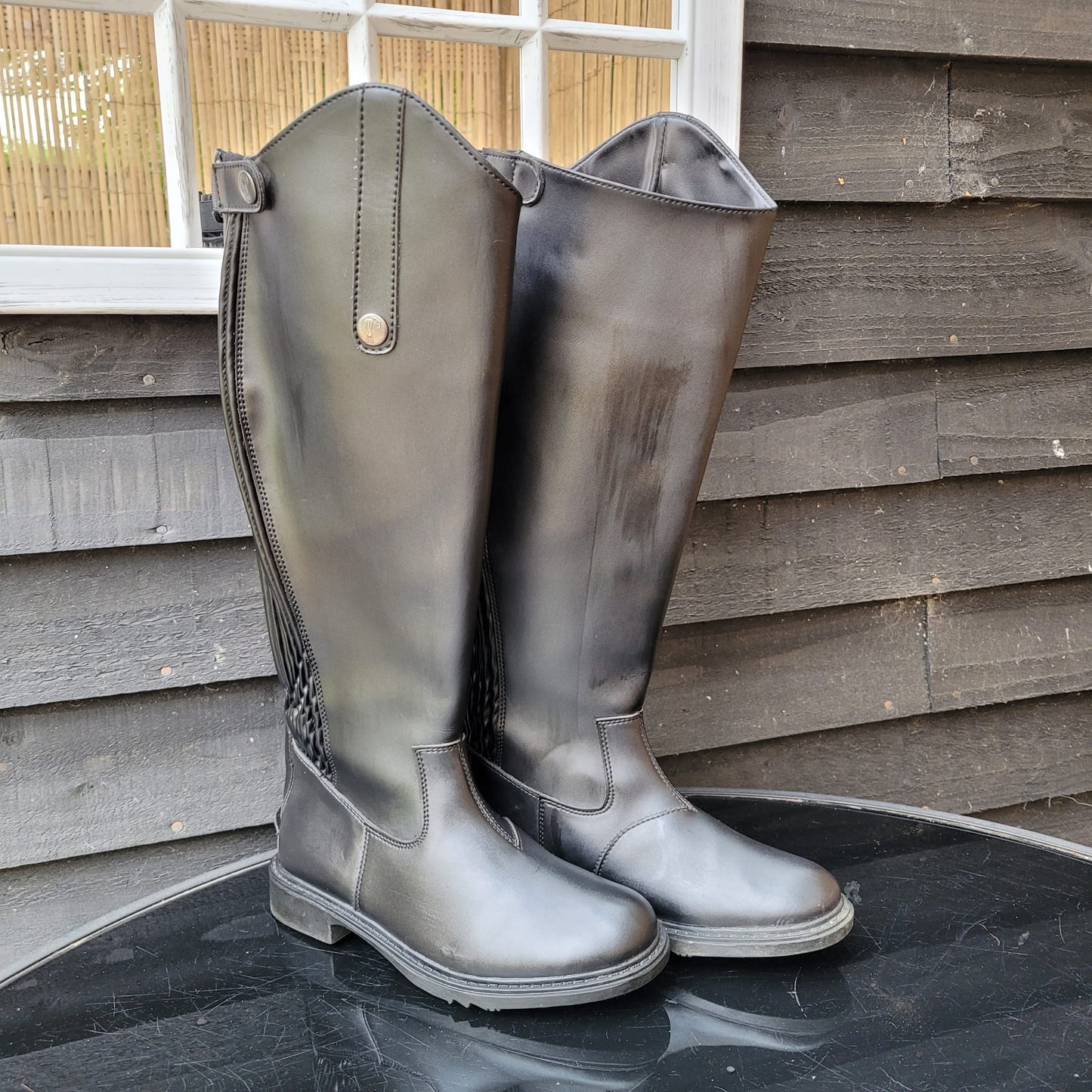 Long Black Riding boots (Adult 3UK)