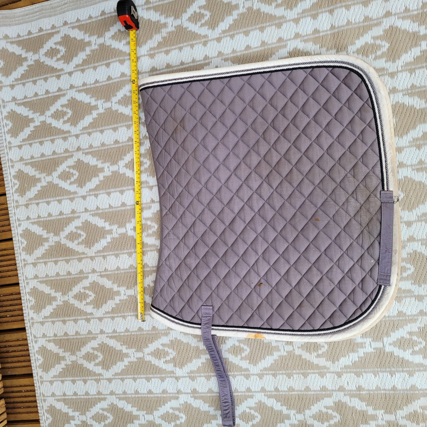 Purple/ Grey Saddle Pad Size Full Some Marks as Pictured