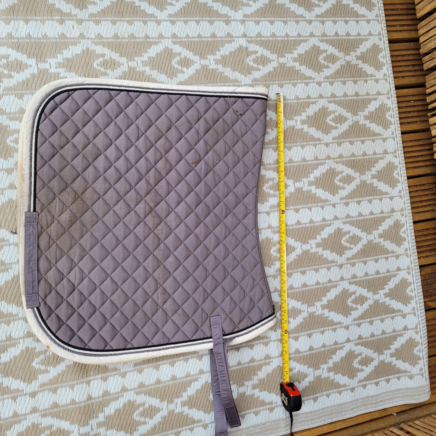Purple/ Grey Saddle Pad Size Full Some Marks as Pictured