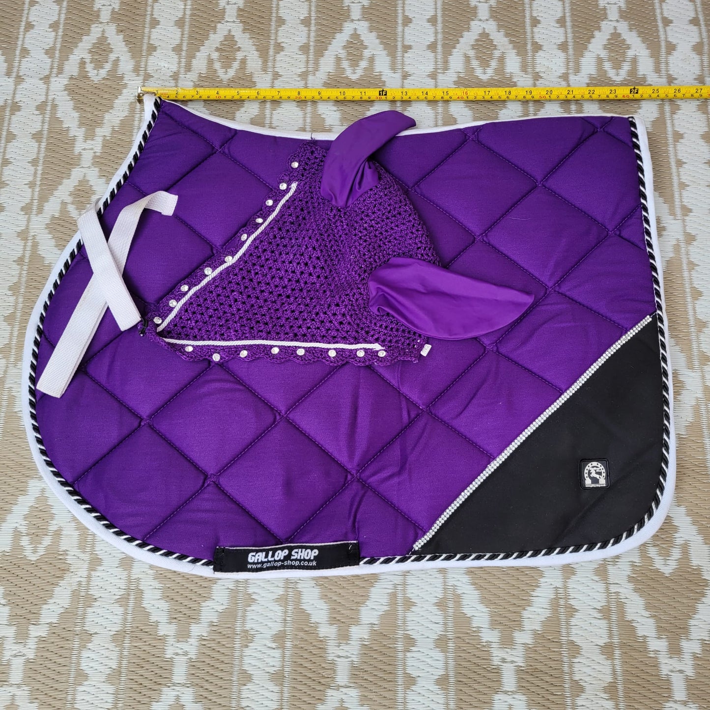 NEW Purple Full Size Saddle Pad with Matching Ears.