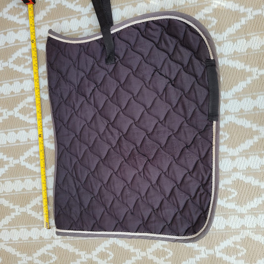Black Saddle Pad Size Full Some Wear to The sides as Pictured