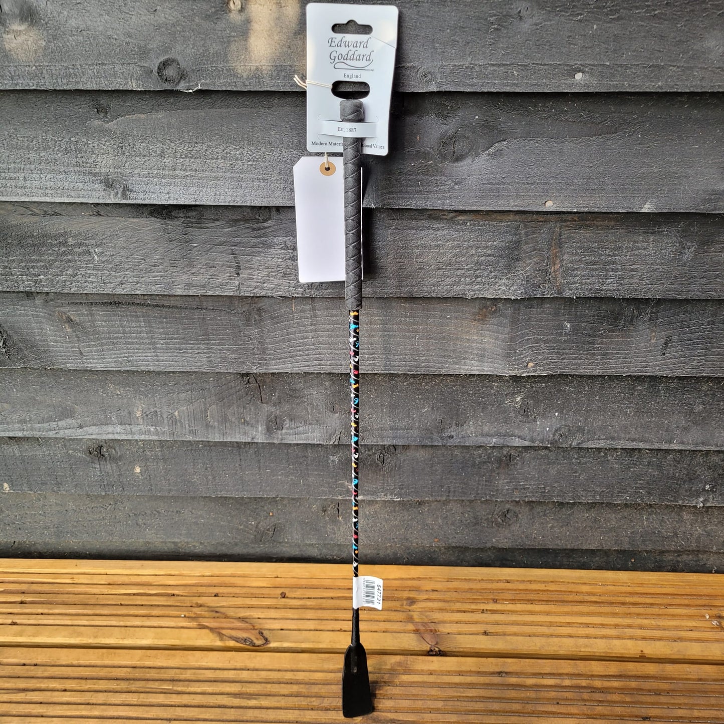 Black Edward Goddard Riding crop 66cm