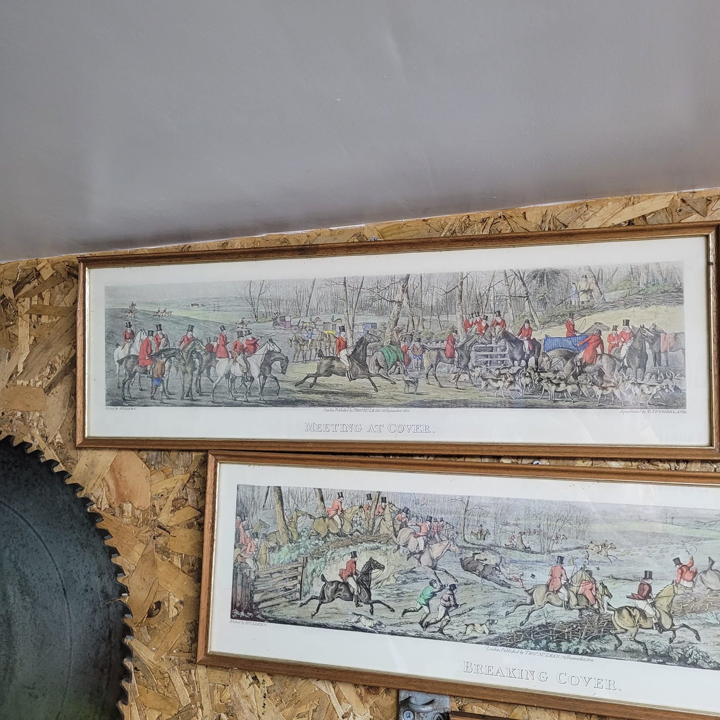Set of Four Fox Hunting Prints