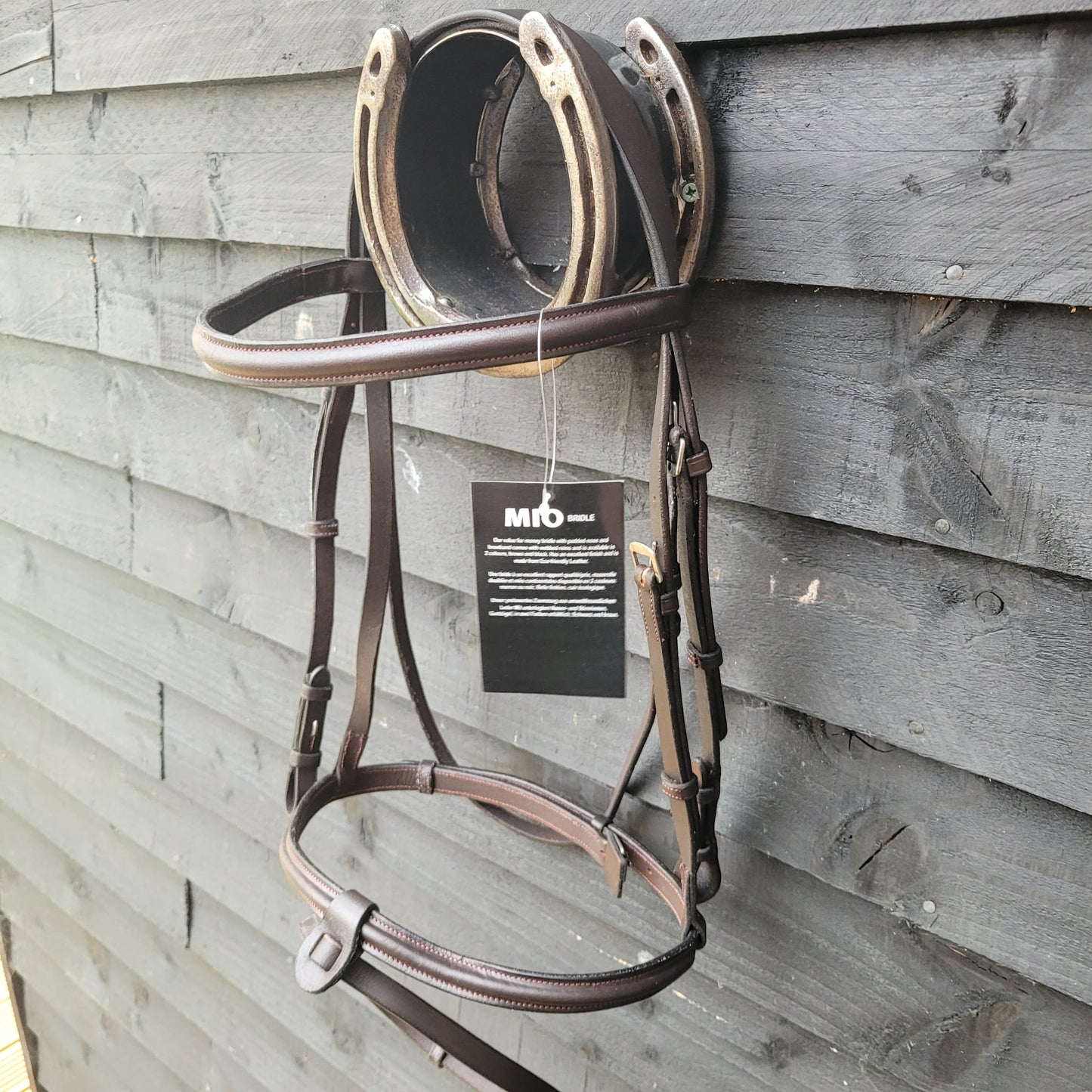 NEW Horseware Mio Bridle in Brown With Removable Flash Size Large Horse/ Full