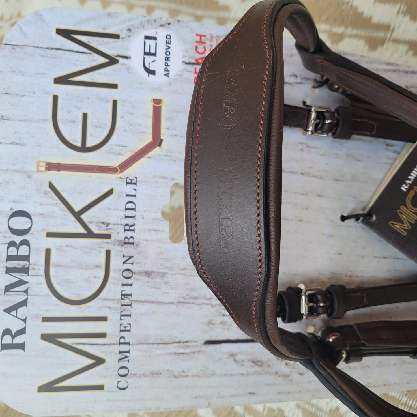 NEW Horseware Rambo Micklem Bridle in Dark Havana Size Large Horse/ Full
