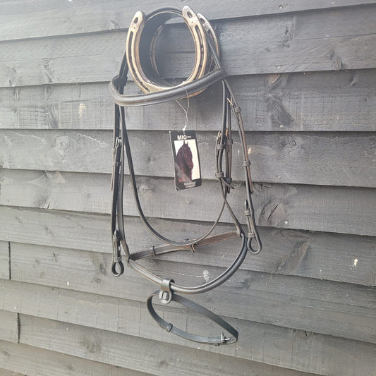 NEW Horseware Mio Bridle in Black With Removable Flash Size Large Horse/ Full