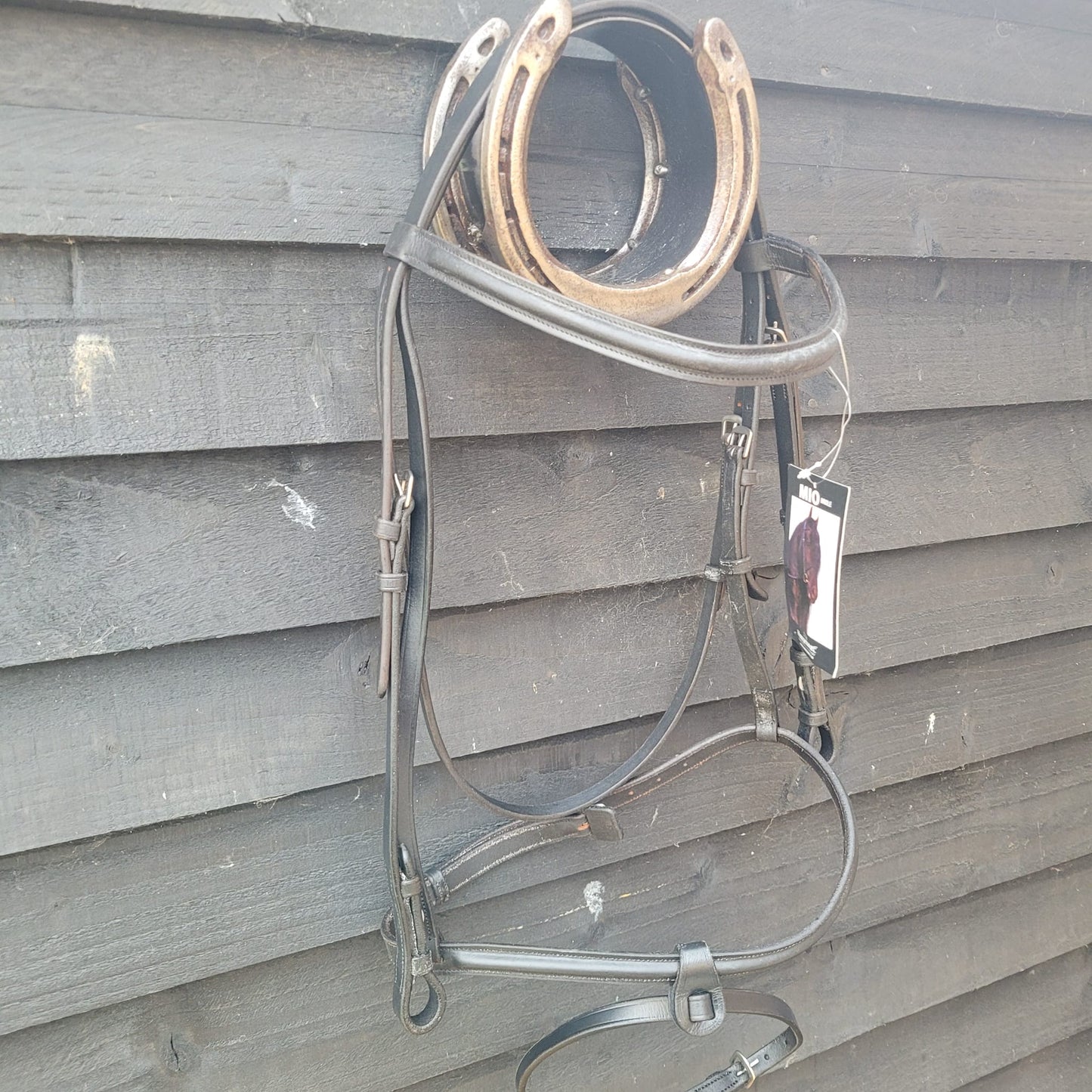 NEW Horseware Mio Bridle in Black With Removable Flash Size Large Horse/ Full