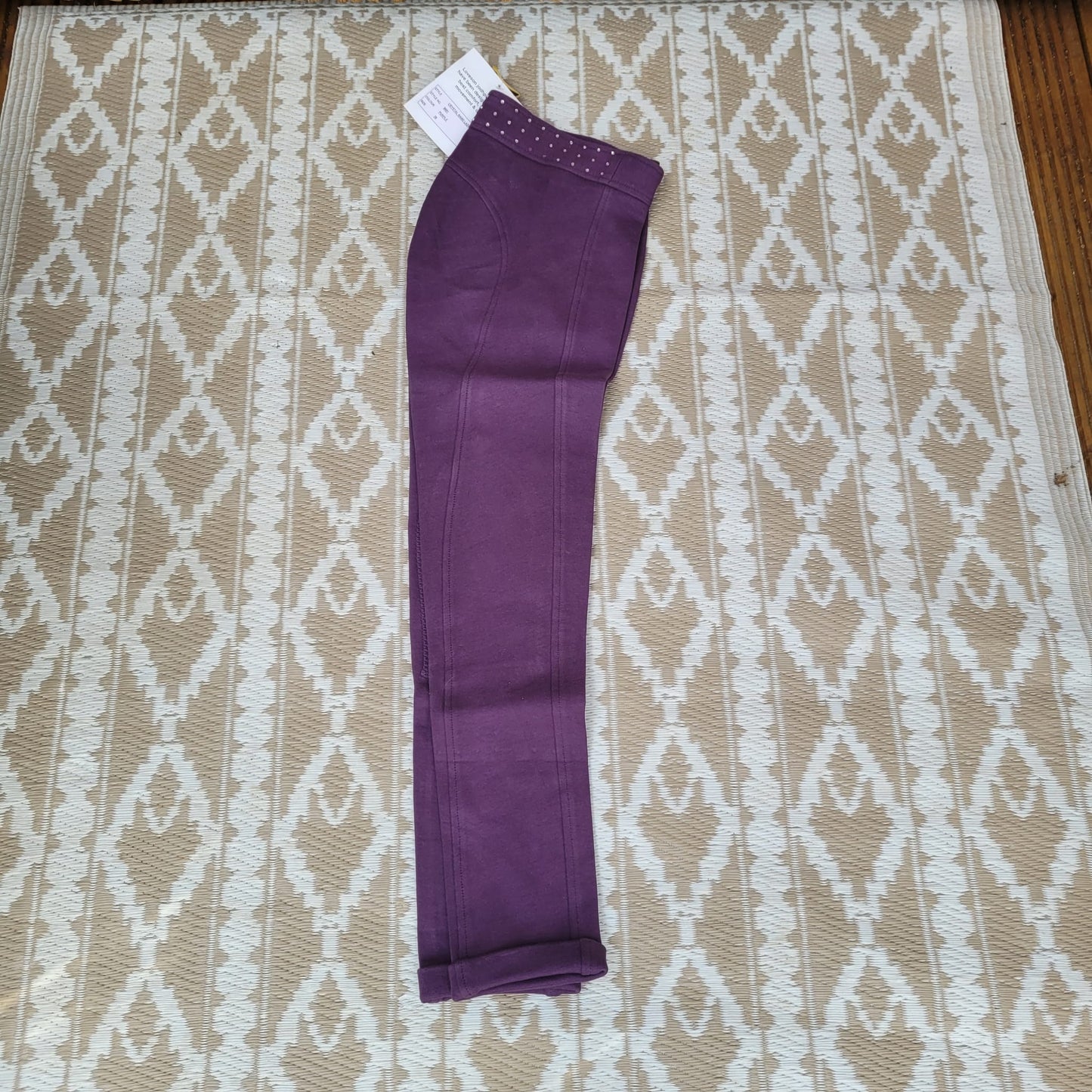 New Ladies Jodhpurs Purple With Sparkle Waist Band Size 26 UK 8