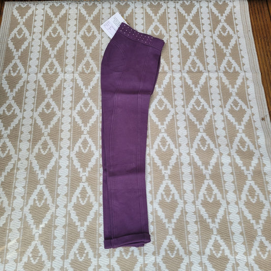 New Ladies Jodhpurs Purple With Sparkle Waist Band Size 26 UK 8