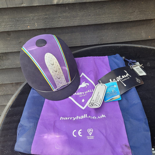 NEW Purple Harry Hall Legend Riding Hat Size 6 1/2 53cm
