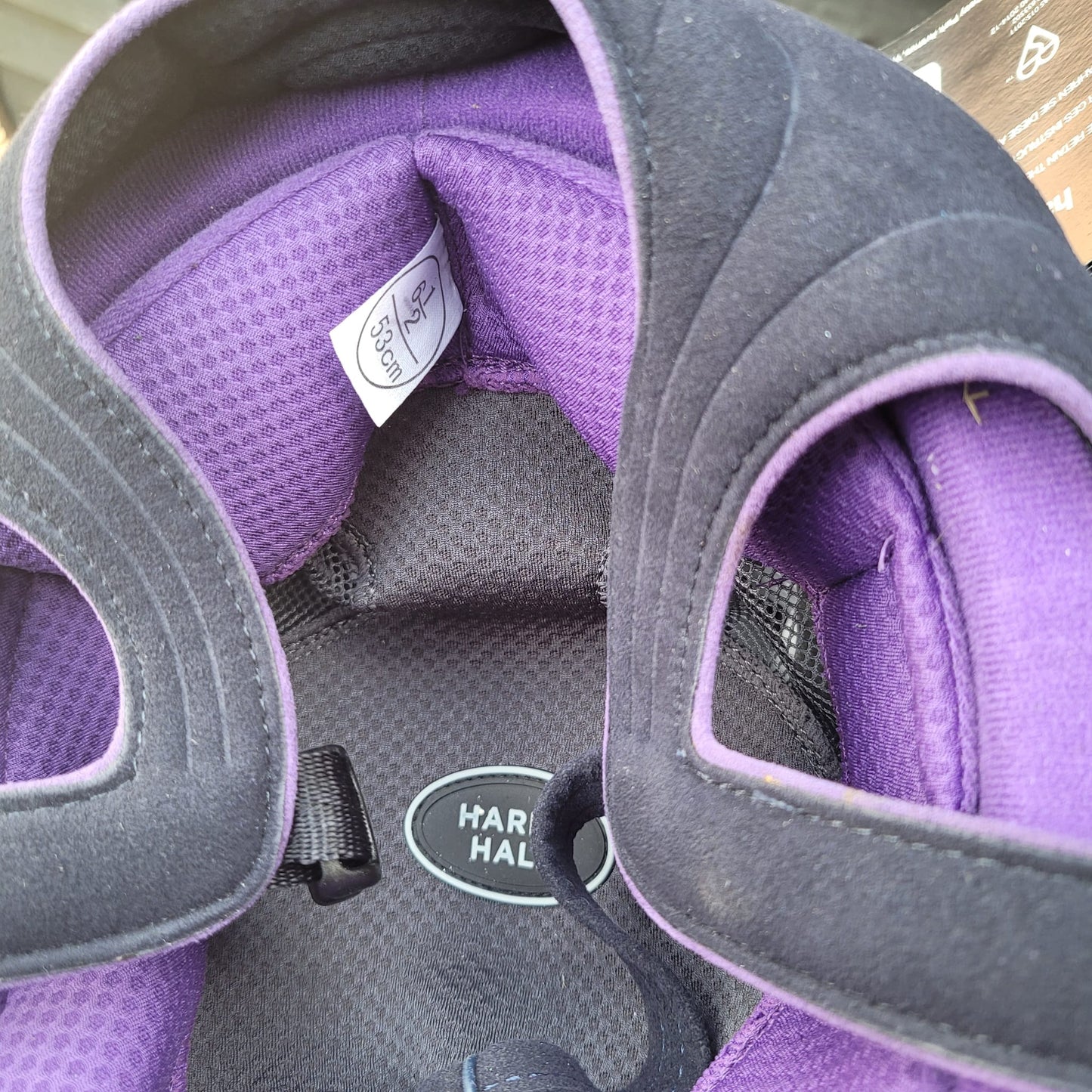 NEW Purple Harry Hall Legend Riding Hat Size 6 1/2 53cm