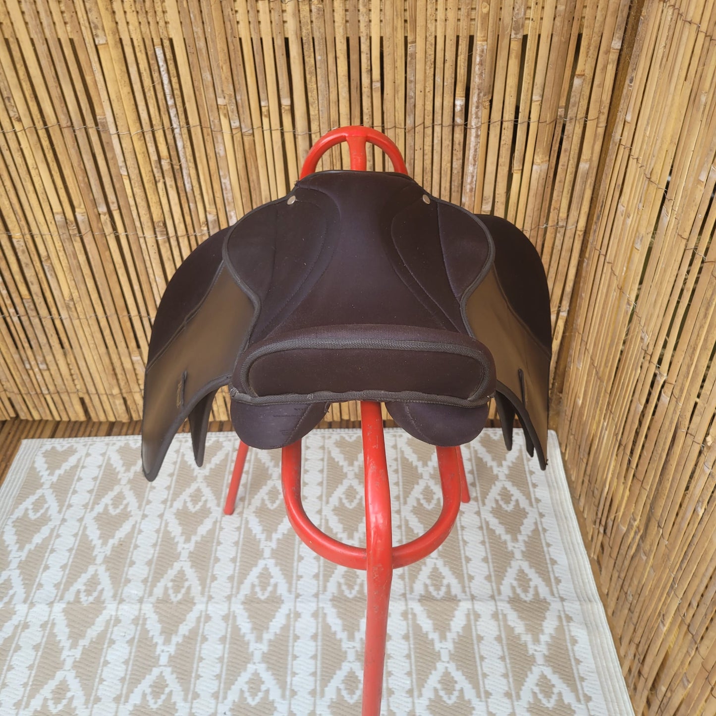 Rhinegold Black 16" Extra Wide Pony Saddle