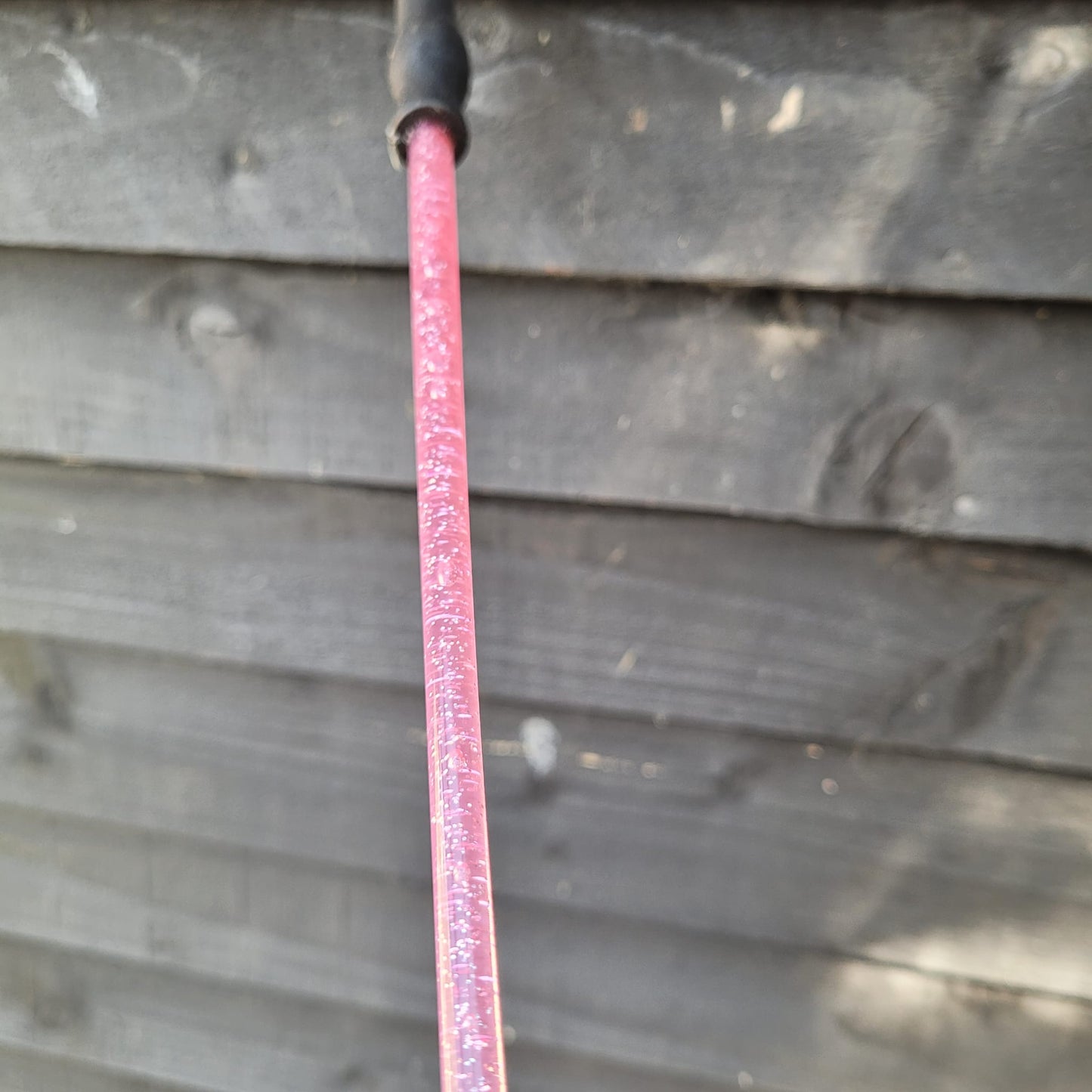 NEW Edward Goddard Pink Clear Sparkle 56cm Riding Crop