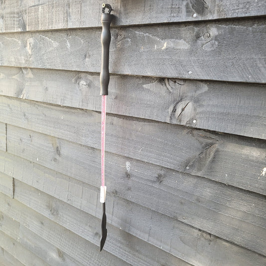 NEW Edward Goddard Pink Clear Sparkle 56cm Riding Crop