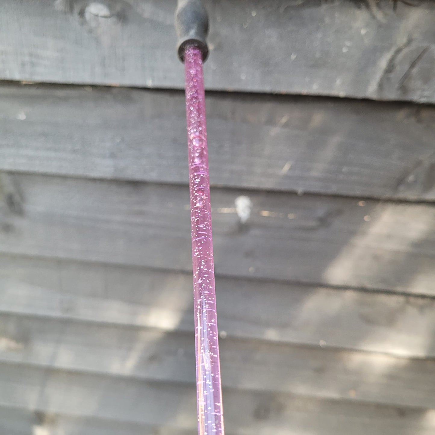 NEW Edward Goddard Purple Clear Sparkle 56cm Riding Crop