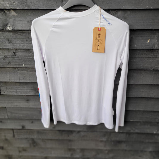 NEW With Tags Horseware White Base Layer Shirt Size Large