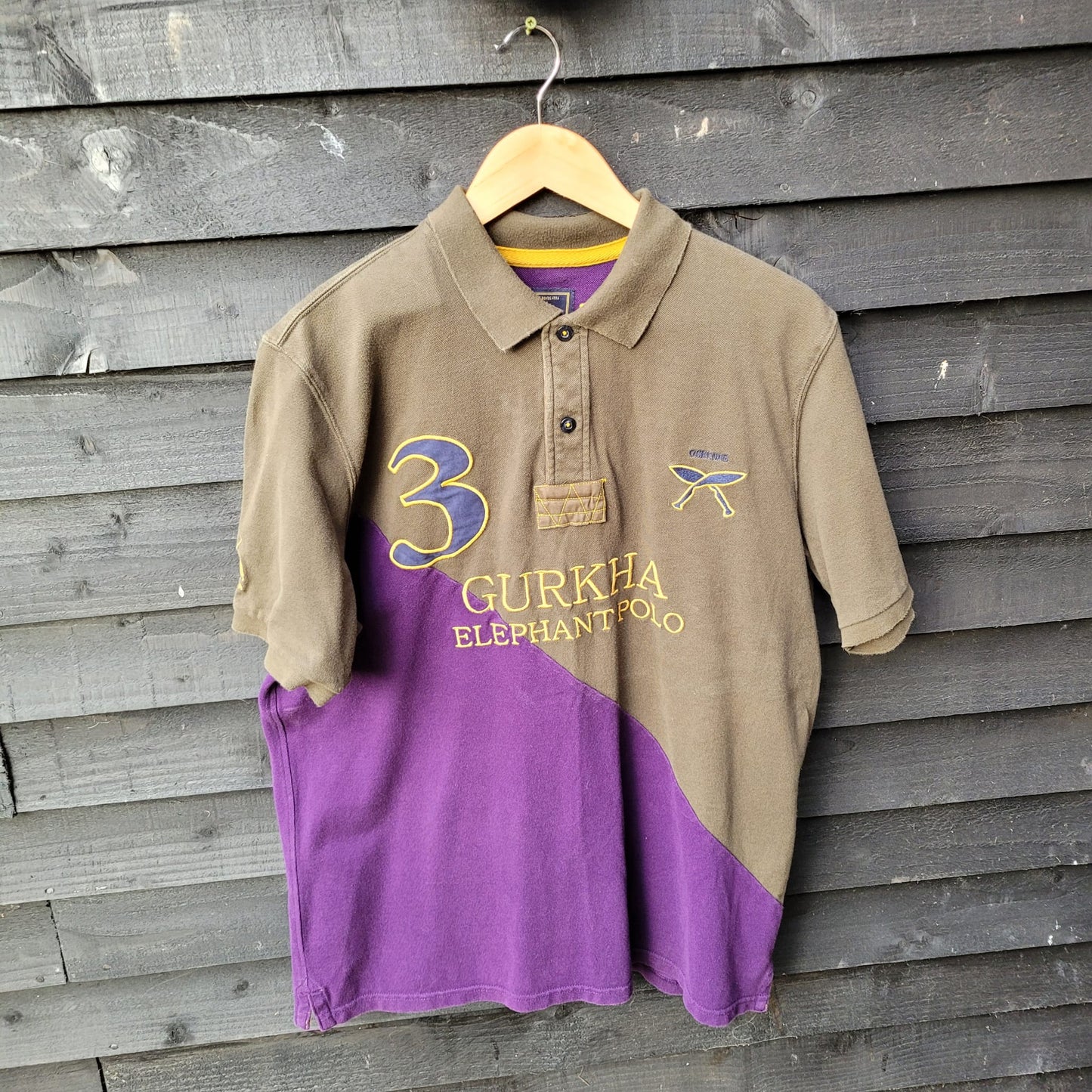 Men's Brown/ Purple Joules T-Shirt Size Large