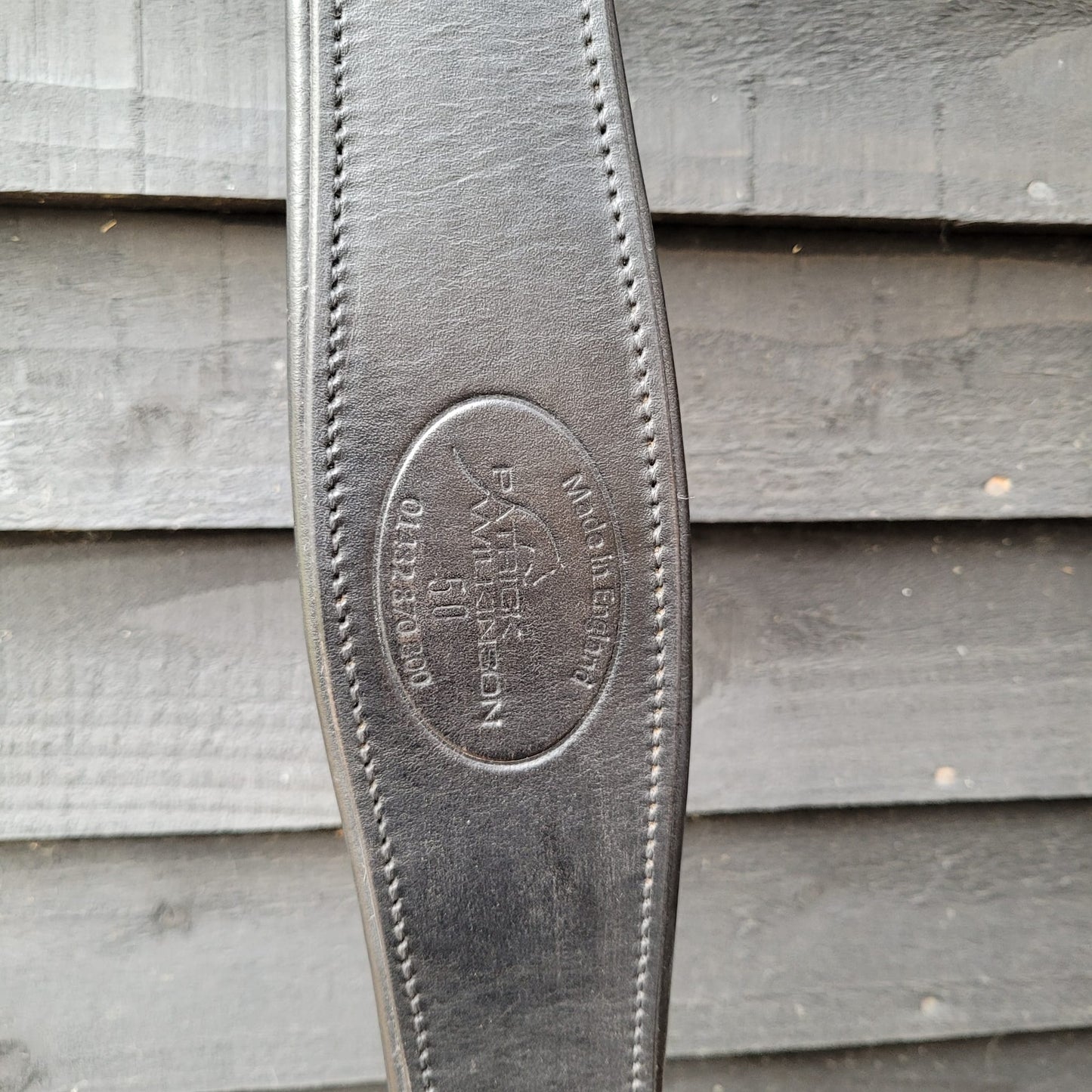 Patrick Wilson 50" Black Leather Girth