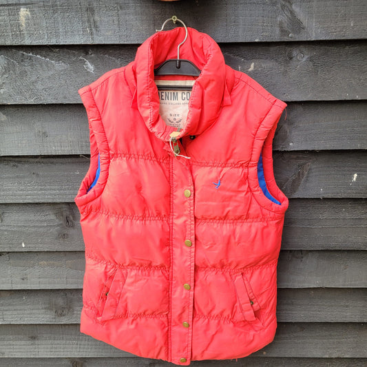 Red Quilted Gillet UK8