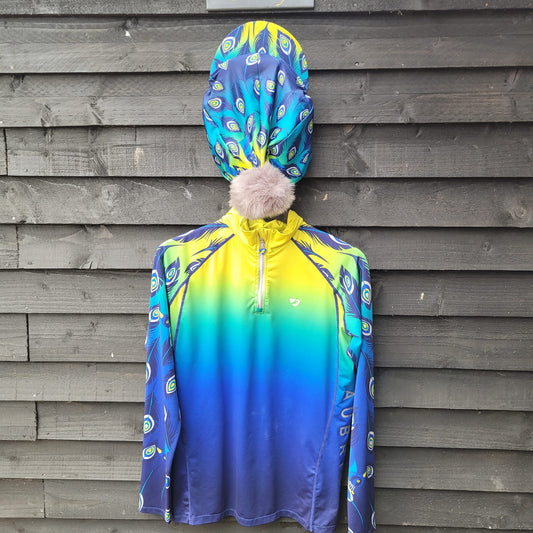 Aubrion Cross Country Top (Size L) & Matching Silk