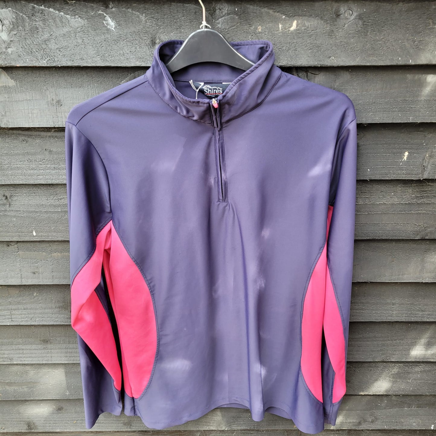 Shires Blue/ Pink Cross Country Top Size XXL
