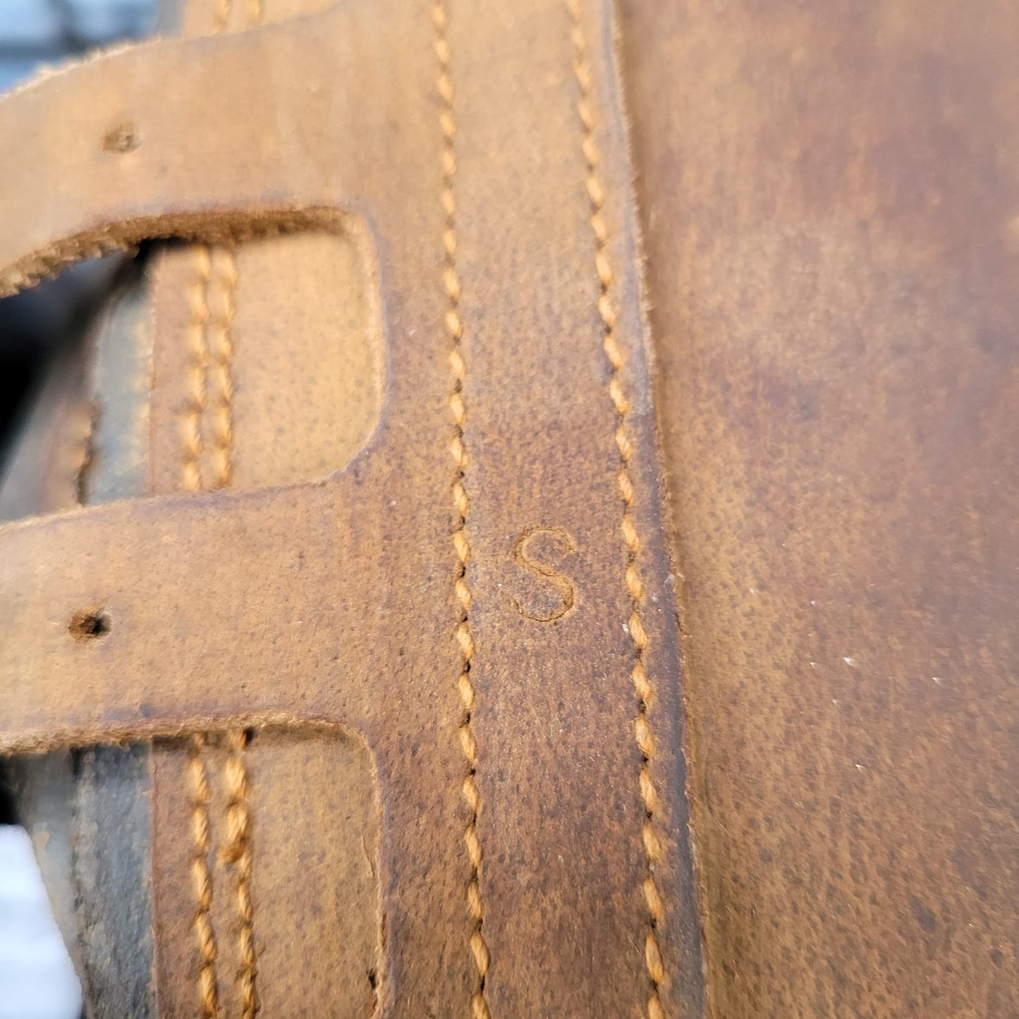 Brown Leather Brushing Boots in Size Small/Pony